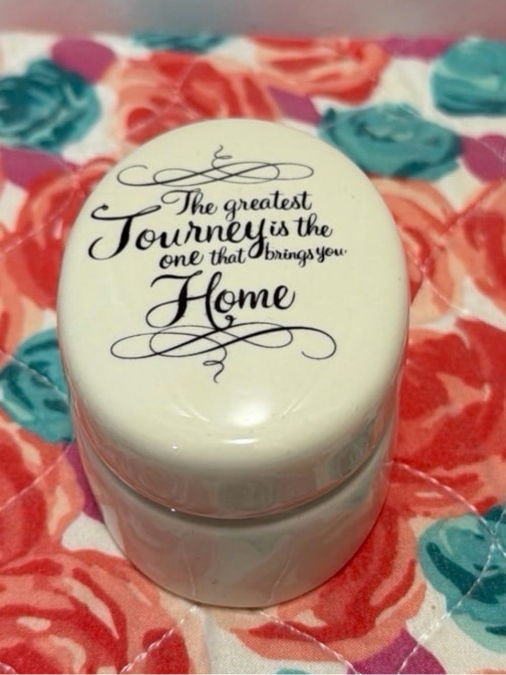 The Greatest Journey is the One That Brings You Home Trinket Box